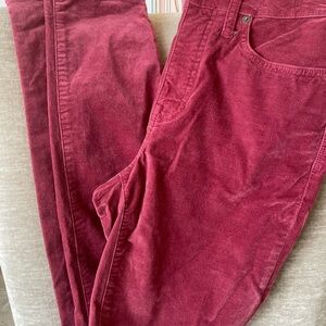 Madewell  Women's Jeans in Rich Burgundy